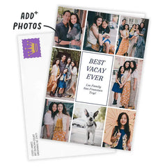 Personalized Photo Collage Border Photo Card
