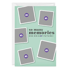 Personalized Photo Collage Mint Green Photo Card