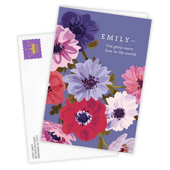 Personalized Pretty Florals Card