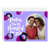Personalized Thankful for You, Mama Photo Card