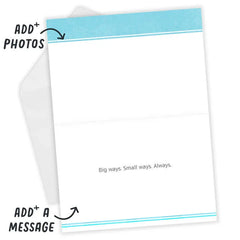 Personalized Rainbow Lettering Love Photo Card