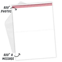 Personalized Red and Pink Hearts Love Card