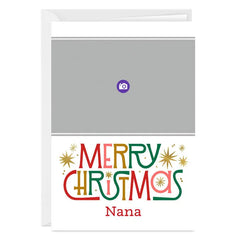 Personalized Retro-Style Merry Christmas Photo Card