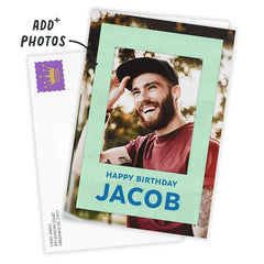 Personalized Here's to You Photo Card