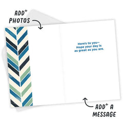 Personalized Here's to You Photo Card