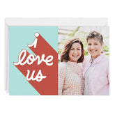 Personalized I Love Us Love Photo Card