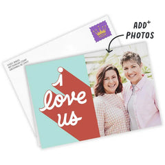 Personalized I Love Us Love Photo Card