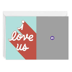 Personalized I Love Us Love Photo Card