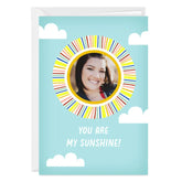 Personalized Sunshine Face Photo Card