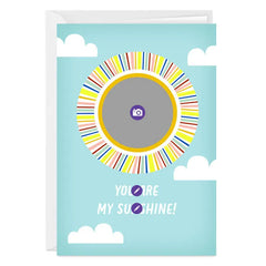Personalized Sunshine Face Photo Card