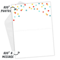 Personalized Full Photo Birthday Photo Card, 5x7 Horizontal