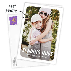Personalized White Outline Photo Card