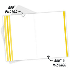 Personalized White Outline Photo Card