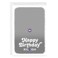 Personalized Full Photo Birthday Photo Card, 5x7 Vertical