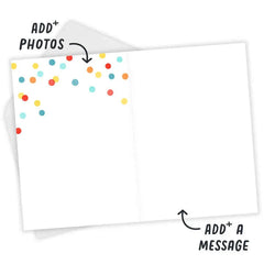 Personalized Full Photo Birthday Photo Card, 5x7 Vertical