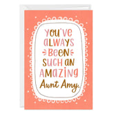 Personalized Always Amazing You Card