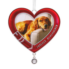 Pet Memorial Photo Frame Metal Hallmark Ornament