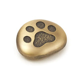 Love Is Furever Paw Print Metal Pocket Token