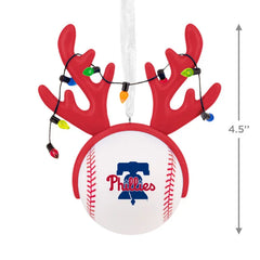 MLB Philadelphia Phillies™ Reindeer Baseball Hallmark Ornament