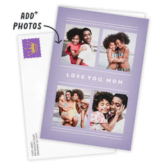 Photo Frames on Purple Custom Card
