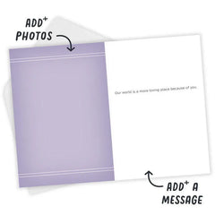 Photo Frames on Purple Custom Card