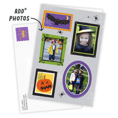 Boo Crew Photo Collage Custom Halloween Card