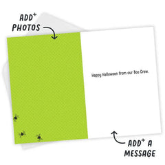 Boo Crew Photo Collage Custom Halloween Card