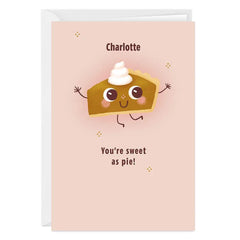 Sweet as Pie Custom Thanksgiving Card