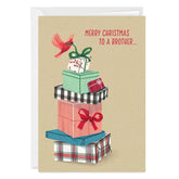 Best Holiday Memories Custom Christmas Card for Brother