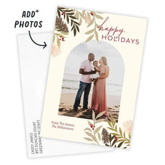 Pine Archway Flat Holiday Photo Card