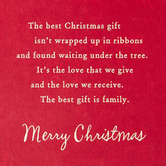 Family Is the Best Gift Christmas Card for Son and Daughter-in-Law