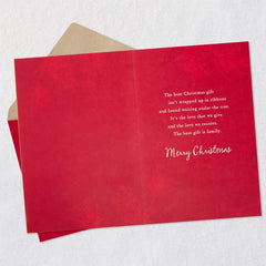 Family Is the Best Gift Christmas Card for Son and Daughter-in-Law