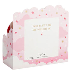 Pink Balloons 3D Pop-Up New Baby Girl Card