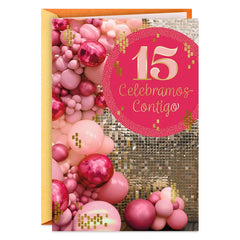 Today We Celebrate You Spanish-Language Quinceañera Card