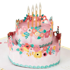 Every Good Thing Floral Cake 3D Pop-Up Birthday Card