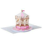 Carousel Ride Musical 3D Pop-Up Birthday Card With Motion