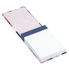 Sumptuous Floral Fabric Covered Small List Pad