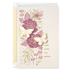 Here Come the Brides Wedding Card