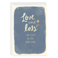 Gentle Love and Loss Custom Sympathy Card