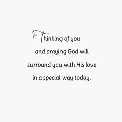 Praying God Will Surround You With His Love Thinking of You Card