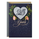 Little Things Add Up 25th Anniversary Card for Couple