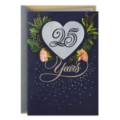 Little Things Add Up 25th Anniversary Card for Couple