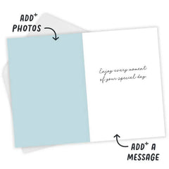 Enjoy Every Moment Floral Custom Birthday Card