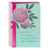 Thanks for a Lifetime of Love Birthday Card for Mom