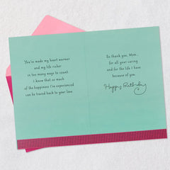 Thanks for a Lifetime of Love Birthday Card for Mom