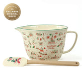 Hallmark + Disney Holiday Ever After Zrike Brands Mixing Bowl With Spatula, Set of 2