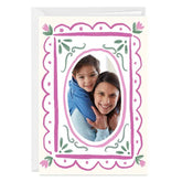 Watercolor Floral Frame Custom Card