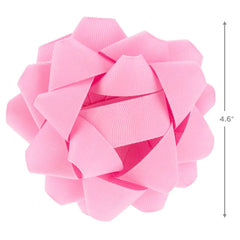 Pink Grosgrain Ribbon Gift Bow, 4.6"