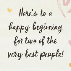 Love and Happiness Wedding Card for Couple