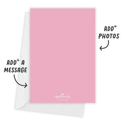 Elegant Pink Doodle Flat Baby Shower Invitation